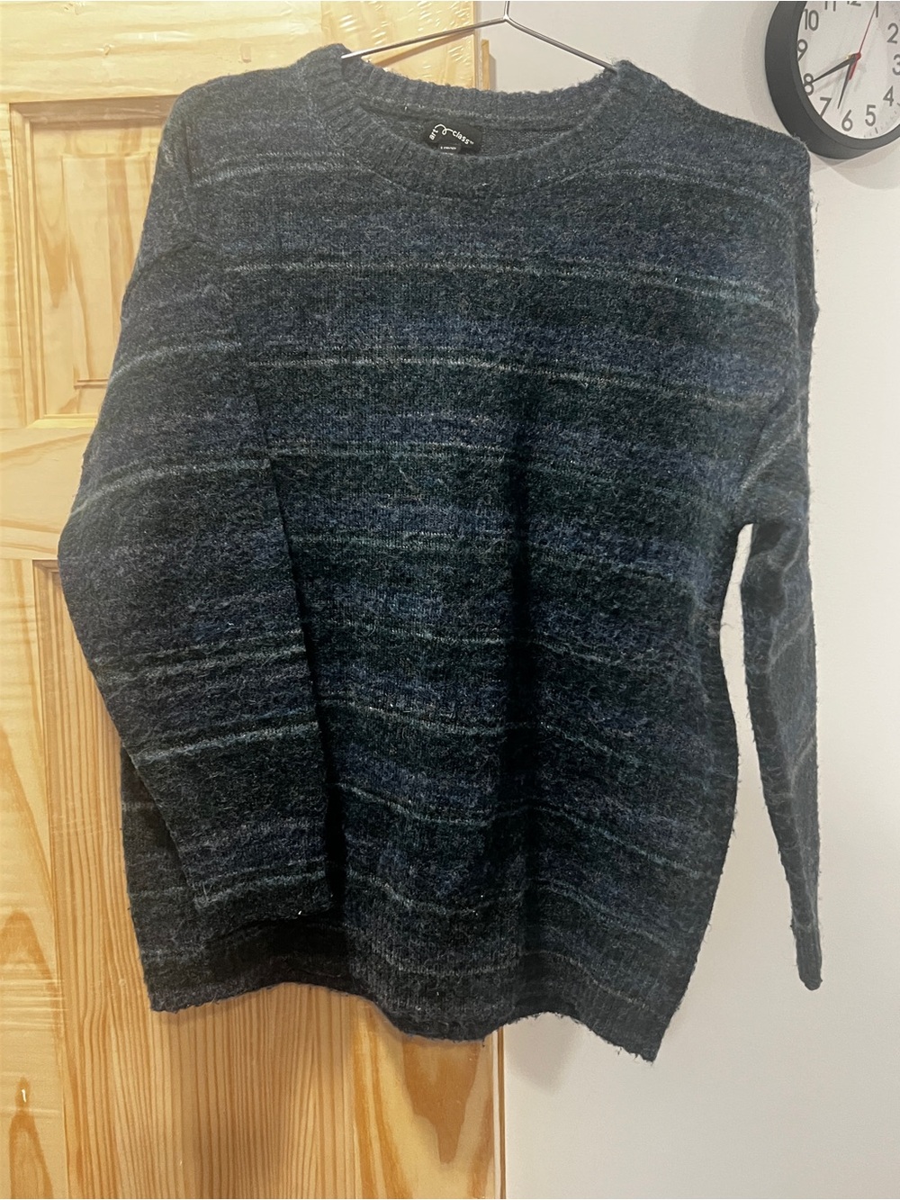 art class Boys Navy & Heathered Blue Crewneck Sweater